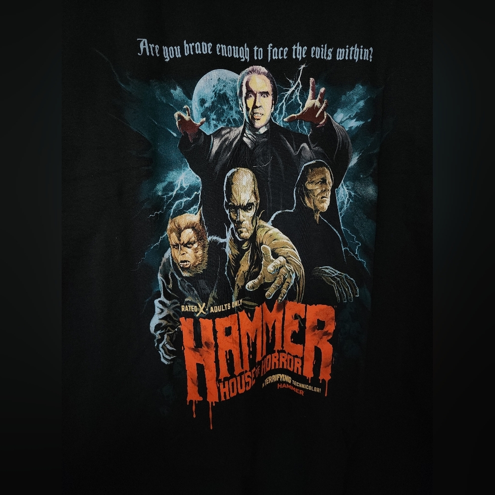 NWOT Fright Rags Hammer House of Horror Graphic T-Shirt, 4XL